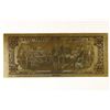 Image 2 : REPLICA 24 KT GOLD FOIL 1976 US $2 FRN. CRISP UNC