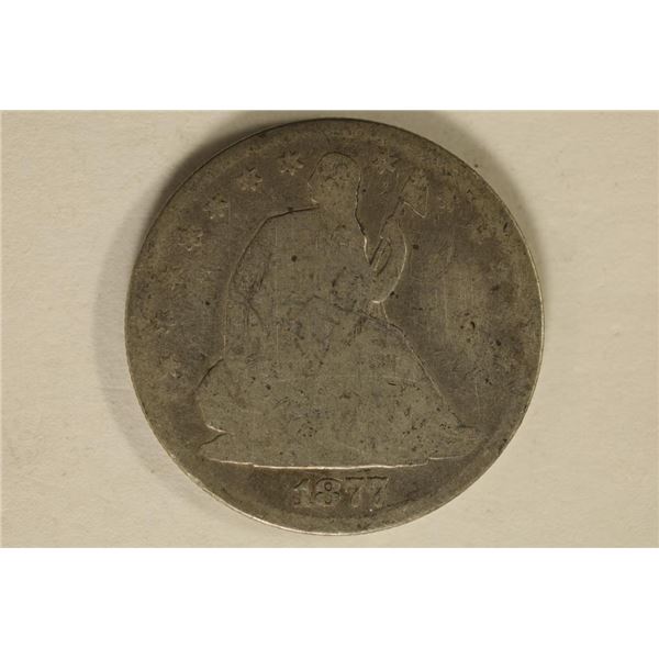 1877 SILVER SEATED LIBERTY HALF DOLLAR