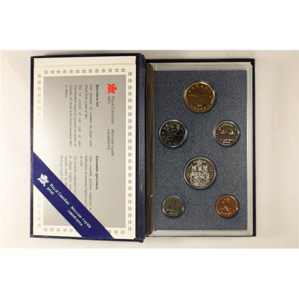 1991 CANADA  BRILLIANT UNC 6 COIN SPECIMEN SET IN