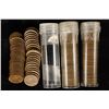 Image 1 : 3 SOLID DATE ROLLS OF LINCOLN WHEAT CENTS: 1955,