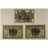 Image 1 : 3-1921 GERMAN 25 NOTEGELD/PFENNING CU NOTES