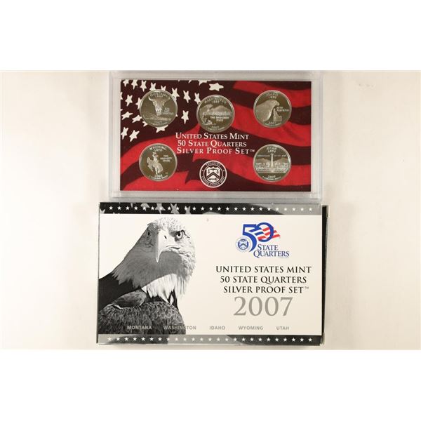 2007 SILVER US 50 STATE QUARTERS PROOF SET