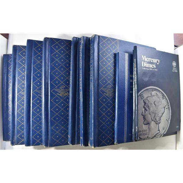 COLLECTORS LOT WHITMAN COIN ALBUMS/FOLDERS