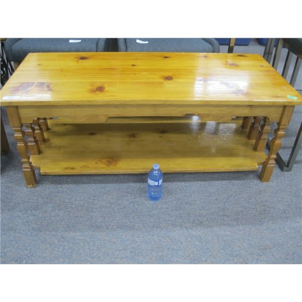 wooden coffee table
