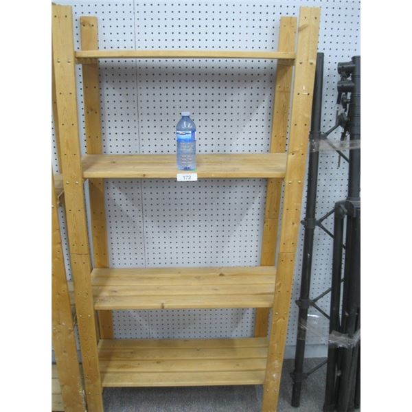 wooden shelf