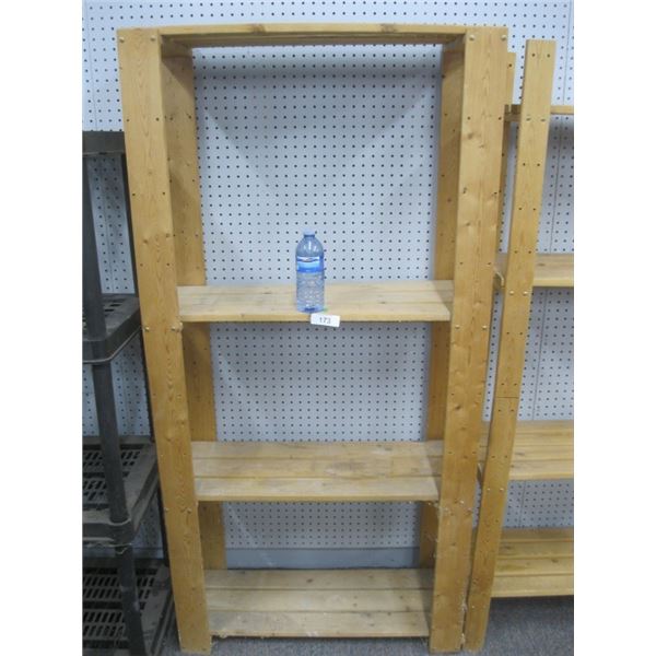 wooden shelf