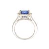 Image 4 : 3.09 ctw Tanzanite & Diamond Ring - 14KT White Gold