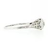 Image 5 : Antique Art Deco 18k Gold European Diamond Solitaire Filigree Engagement Ring