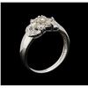 Image 4 : 14KT White Gold 0.65 ctw Diamond Ring