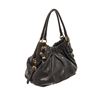 Image 3 : Prada Black Soft Calfskin Leather Gathered Shoulder Bag
