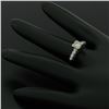 Image 6 : Vintage 14K White Gold .70 ctw Transitional Cut Diamond Solitaire Engagement Rin