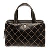 Image 1 : Chanel Black Leather Wild Stitch Tote Handbag
