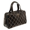 Image 2 : Chanel Black Leather Wild Stitch Tote Handbag