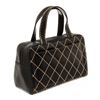 Image 3 : Chanel Black Leather Wild Stitch Tote Handbag