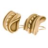 Image 5 : Vintage 1982 Kieselstein Cord 18k Yellow Gold Wavy Textured Clip On Earrings