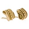 Image 6 : Vintage 1982 Kieselstein Cord 18k Yellow Gold Wavy Textured Clip On Earrings