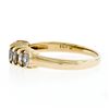 Image 6 : 14K Yellow Gold 0.75 ctw Marquise Cut Prong Set Diamond 4.85mm Pyramid Band Ring
