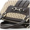 Image 4 : Gucci Brown Diamante Canvas Leather Cathrine Top Handle Shoulder Bag