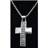 Image 1 : Navajo Sterling Cross Pendant by Roger John