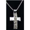Image 5 : Navajo Sterling Cross Pendant by Roger John