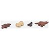 Image 2 : 4 Native American Zuni Carved Stone Fetishes