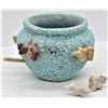 Image 2 : Vintage Zuni Turquoise Encrusted Fetish Pot