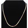 Image 1 : Italian 14K Gold Herringbone Chain
