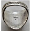 Image 4 : Navajo Sterling Onyx Ring, Size 11