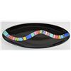 Image 1 : Large Hand Painted Ceramic Tray by Chris Bubany