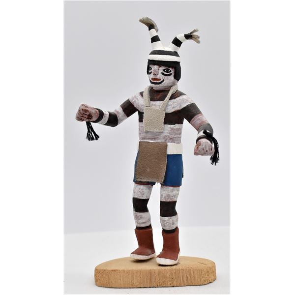 Hopi Koshare Clown Kachina by Lucien Tungovia