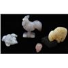 Image 1 : Glass and Stone Animal Figurines