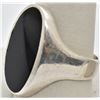 Image 2 : Navajo Sterling Onyx Ring, Size 12
