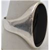 Image 3 : Navajo Sterling Onyx Ring, Size 12