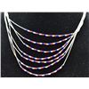 Image 2 : 2 Native American Navajo Liquid Silver Necklaces