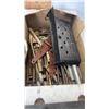 Image 2 : 2 BOXES OF DOUBLE HEAD WRENCH, GARAGE HOOKS, PINS AND MORE