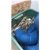 Image 3 : TOTE OF VARIOUS CONTRUCTION HANGERS, MEAT HOOKS, SLAT WALLL HOOKS AND MORE
