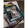 Image 2 : TRAY OF DECK SCREWS, HINGES, WIRE AND MORE