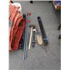 Image 1 : SLEDGEHAMMER, WRAP TOOL, SHOVEL HEAD, AND PIPE CLAMPS