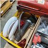 Image 2 : 2 BOXES OF FOOT PEDAL, BRAD NAILER, HARDWARE AND MORE