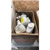 Image 2 : 2 WOOD CRATES OF CLEANERS AND SHOP FLUIDS
