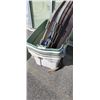 Image 3 : 5 STACKABLE STORAGE TOTES WITH LIDS