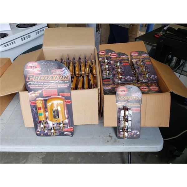 2 CASES ONE OF 16 PREDATOR REMOTE FIREWORK LAUNCHER STARTER KITS AND ...