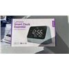 Image 2 : AS NEW LENOVO SMART CLOCK WITH 2 TRAVEL ADAPTERS AND SILICONE AIRPODS PRO CARRYING CASE