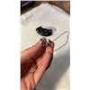 Image 2 : VINTAGE MADE IN ITALY GENUINE LEATHER COIN PURSE W/ EARRING AND NECKLACE SET