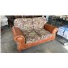Image 1 : STUDDED LEATHER AND FABRIC SOFA