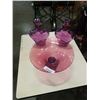 Image 1 : CENTERPIECE BOWL WITH 2 DECANTERS