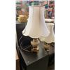 Image 2 : 2 BRASS TABLE LAMPS AND FLOOR LAMP