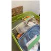 Image 2 : TOTE OF CRAFTING SUPPLIES