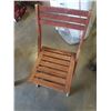 Image 3 : DROPSIDE SPACE SAVER SLAT TABLE WITH 2 FOLDING CHAIRS