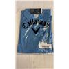 Image 1 : NEW CALLAWAY MENS GOLF SHIRT - SIZE LARGE, VALLARTA BLUE , RETAIL $89